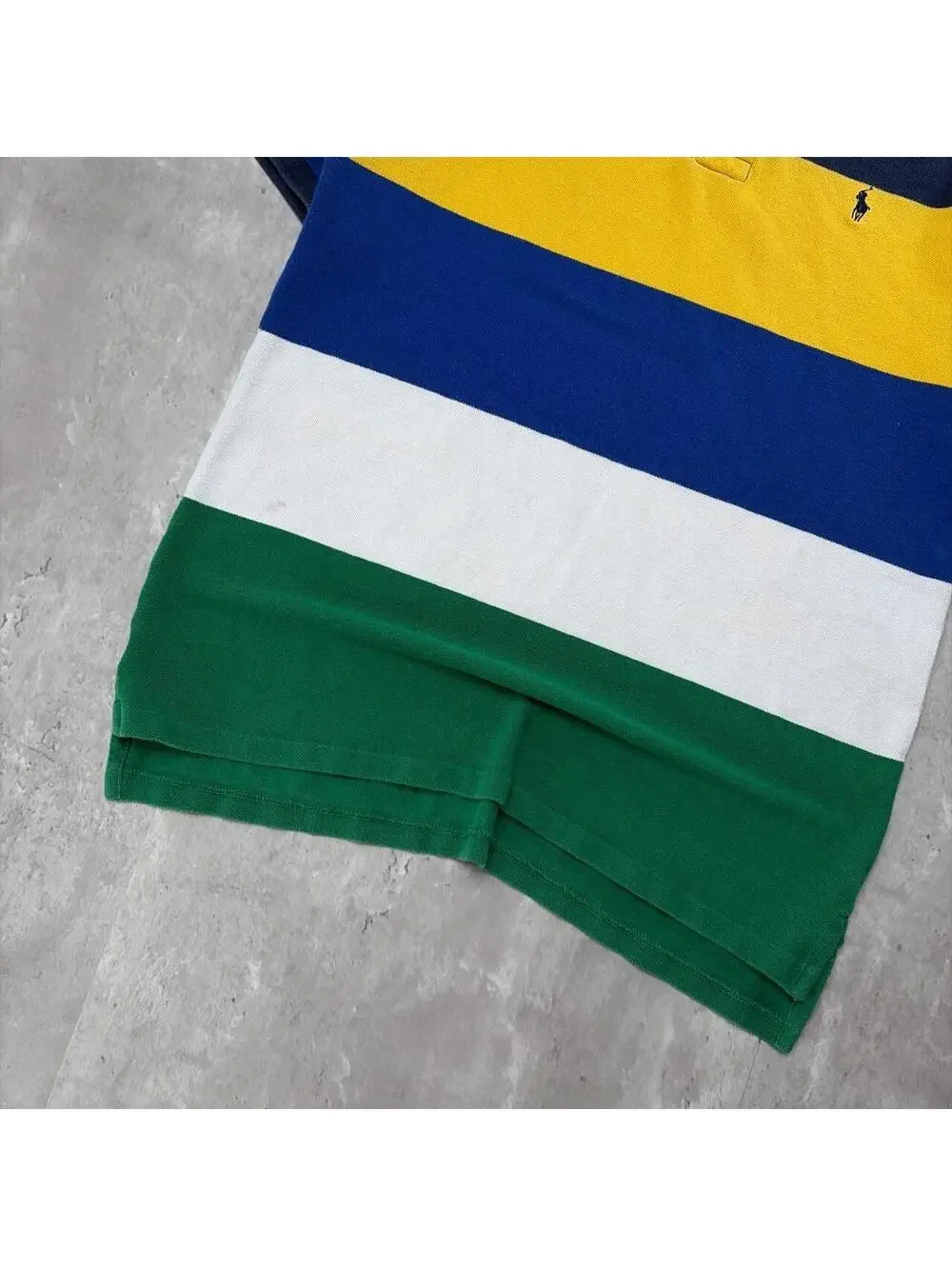 Y2K Polo Ralph Lauren Striped Multicolor Skater Polo Shirt